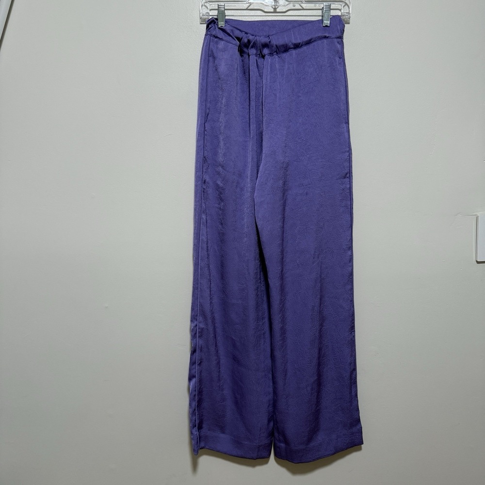 baum und pferdgarten Purple Crinkle‎ Trouser Pants Elastic Waist Size EU 34